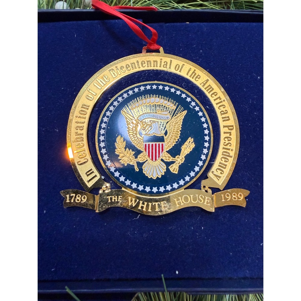 White House Historical Association Presidential Bicentennial Ornament 1789-1989